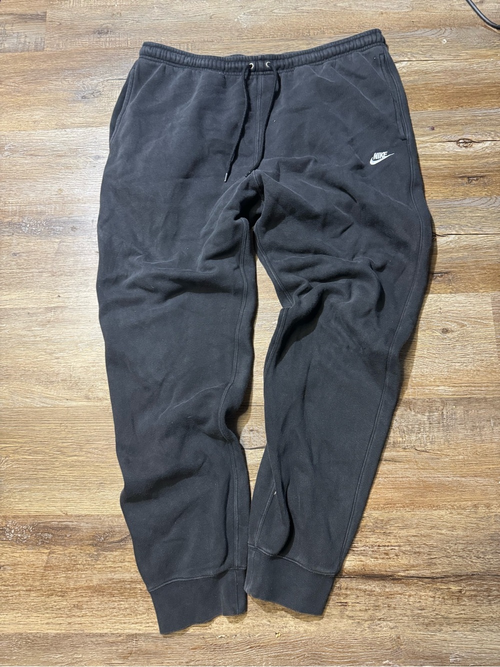 Nike Black Sweatpants with White Tag Logo